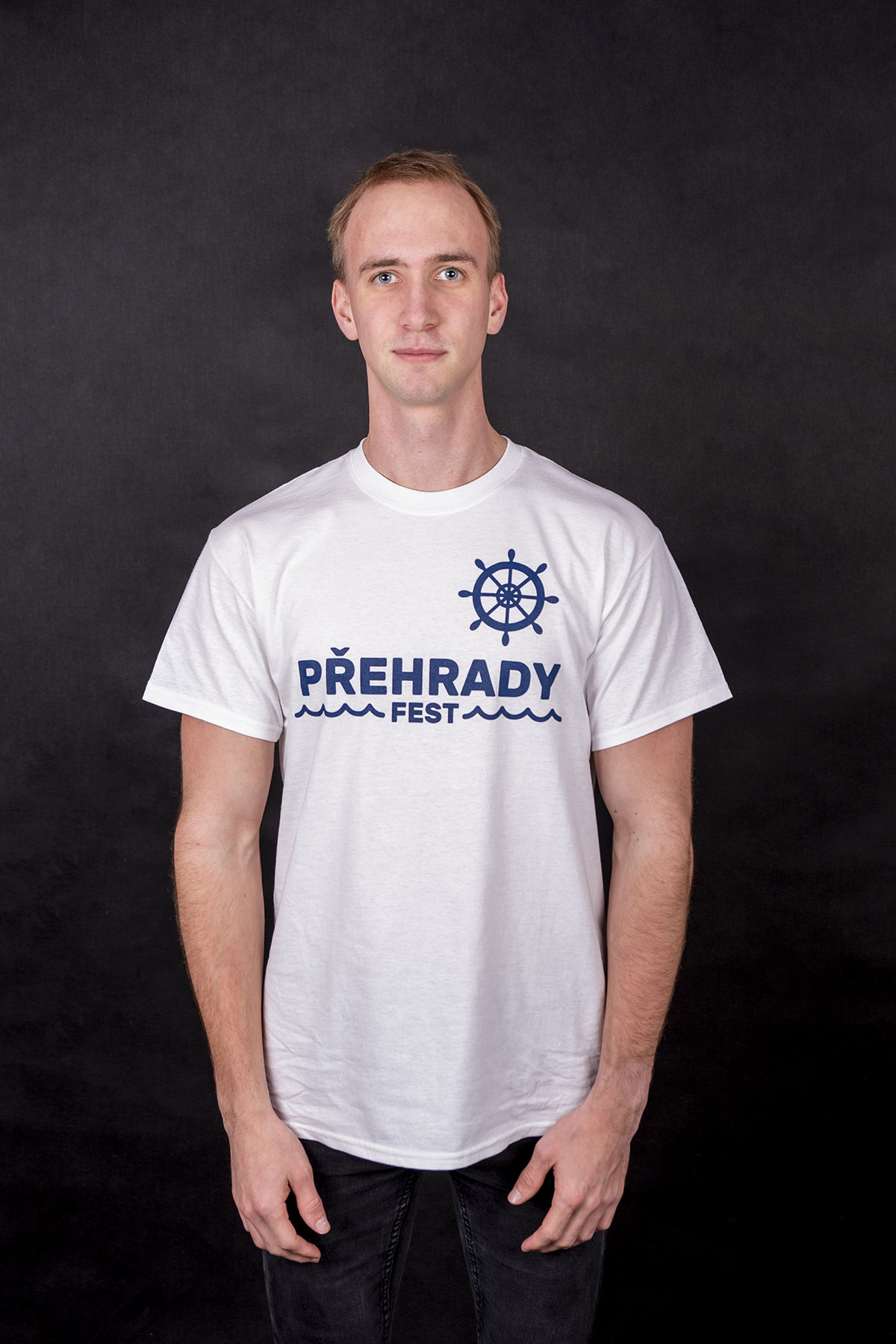 Tričko Přehrady Fest - Kotva - Bílá - pánské